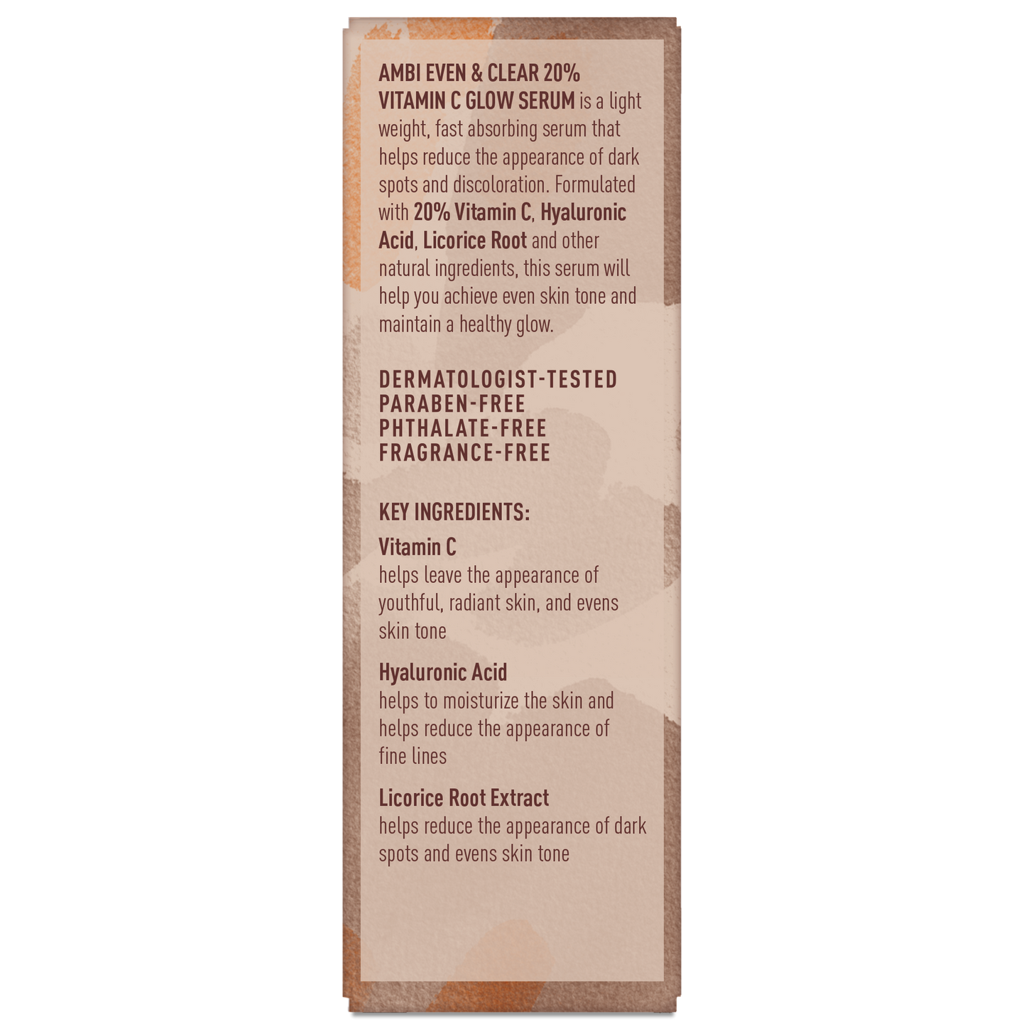 Ambi Even & Clear 20% Vitamin- C Glow Serum 1oz