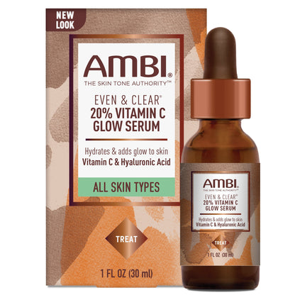 Ambi Even & Clear 20% Vitamin- C Glow Serum 1oz