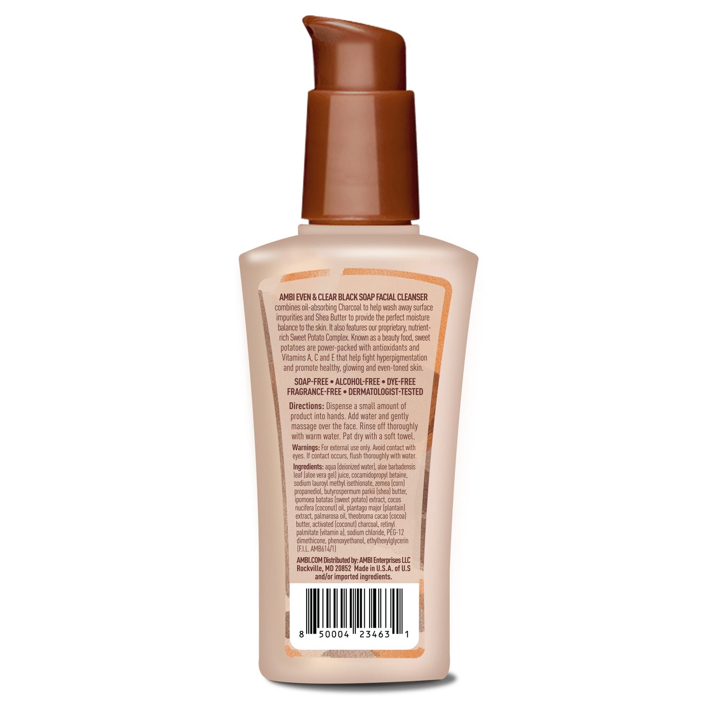 Ambi Even & Clear Facial Cleanser Black Soap 3.5oz