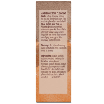 Ambi Cleansing Bar Soap Black With Shea Butter & Vit E 3.5oz