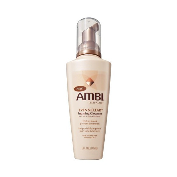 Ambi Even & Clear Foaming Cleanser 6oz Pump
