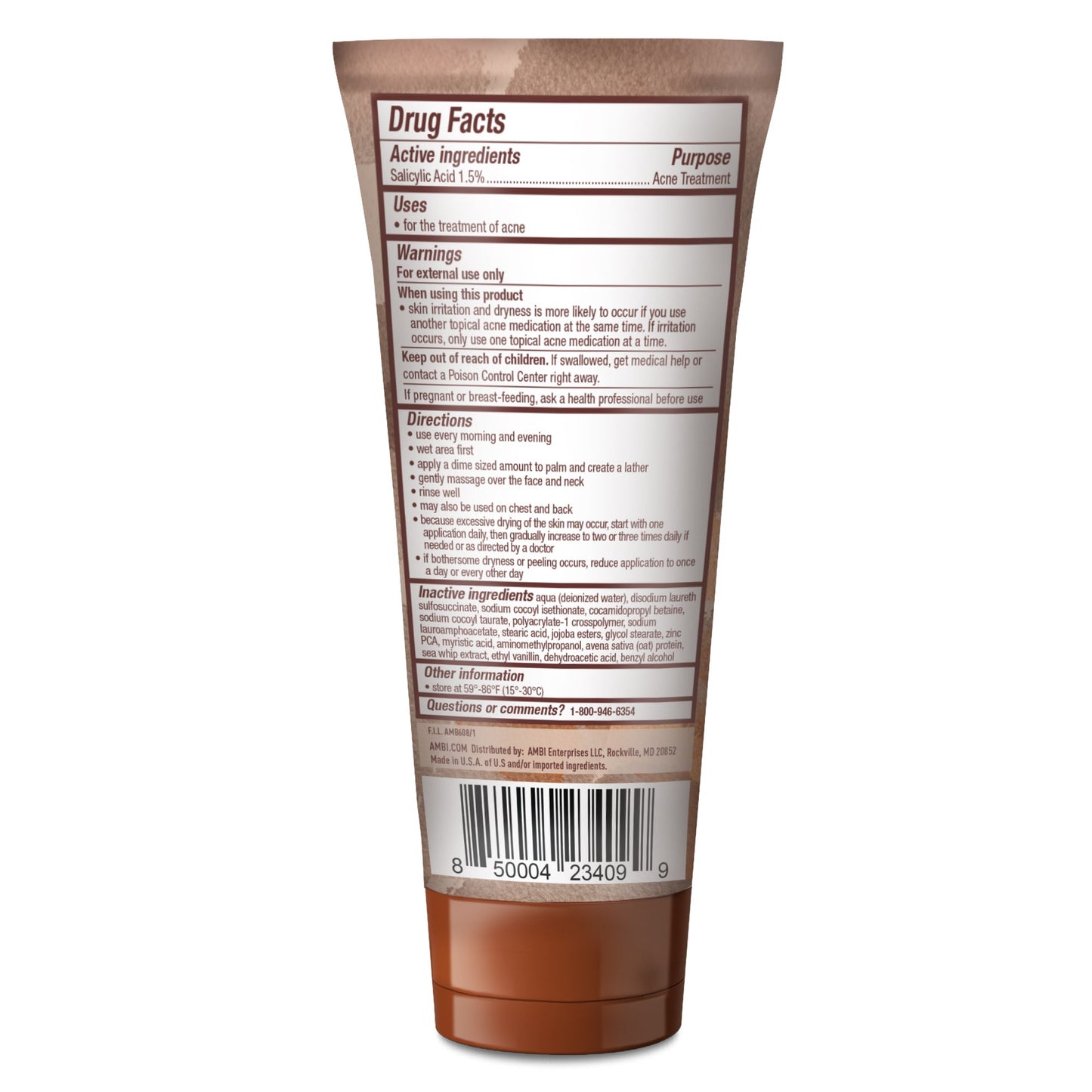 Ambi Even & Clear Exfoliating Wash 5oz