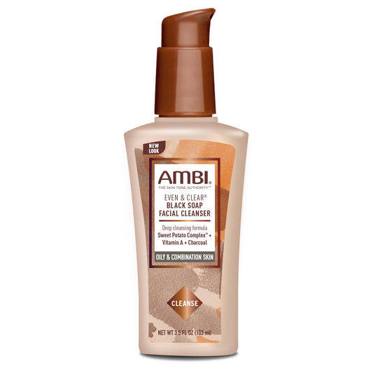 Ambi Even & Clear Facial Cleanser Black Soap 3.5oz