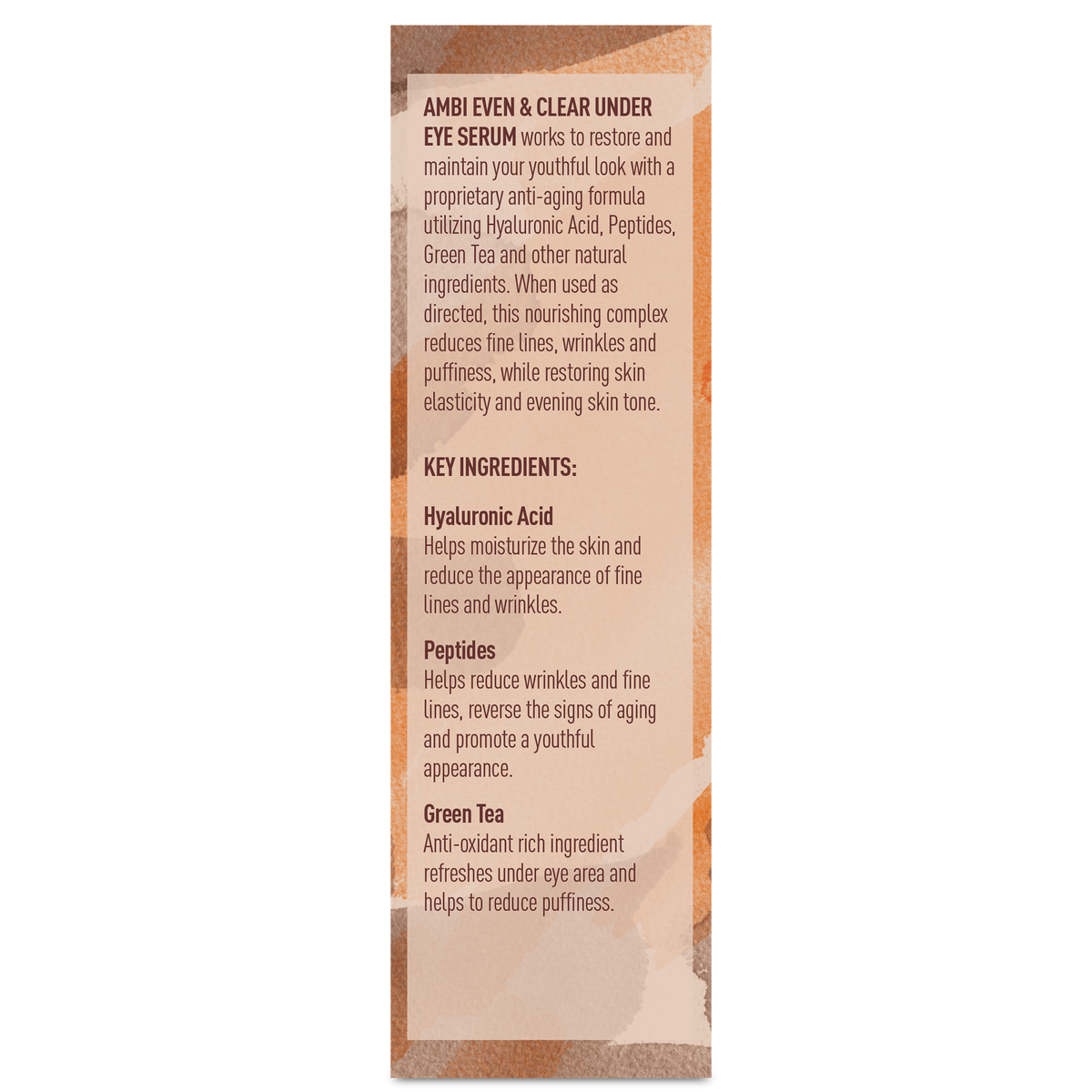 AMBI EVN&CLR UNDER EYE SERUM .5