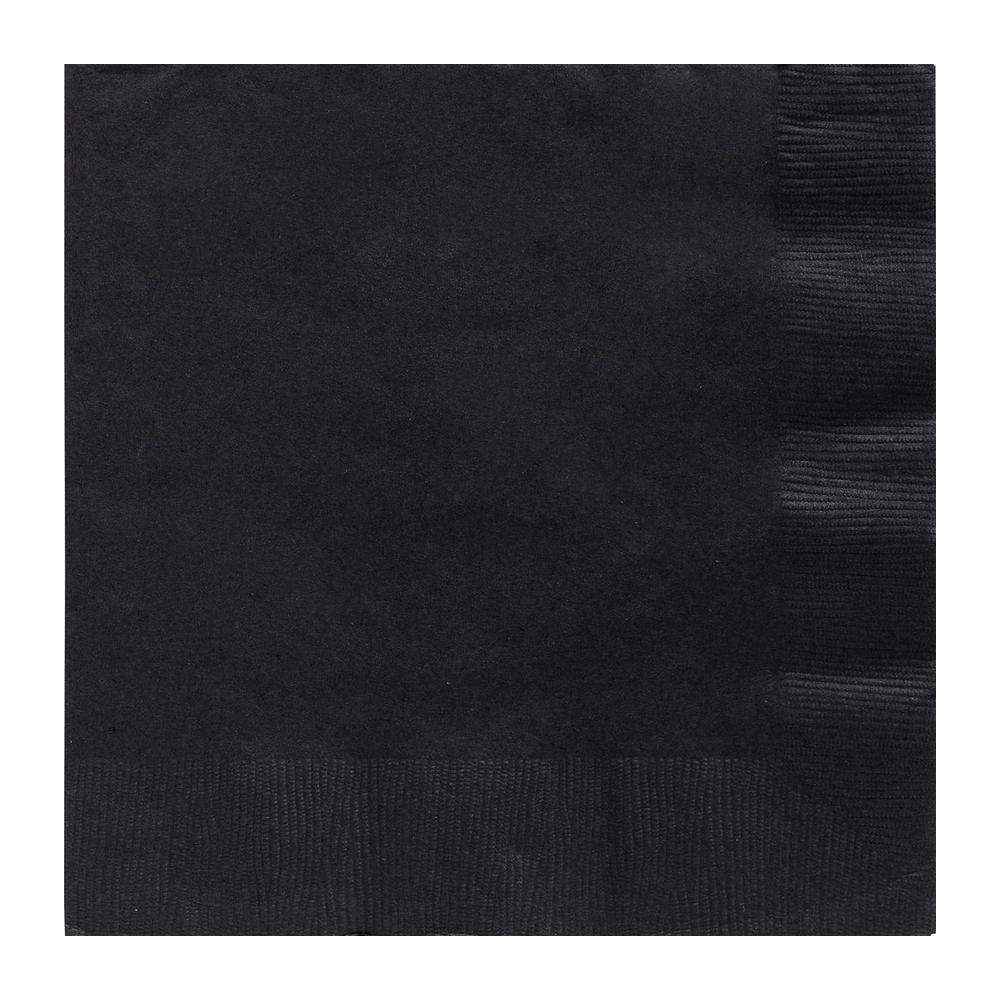 SENSATIONS Dinner Napkins - Black Velvet, 40 count