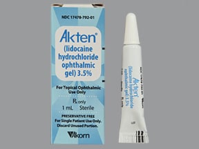 AKTEN GL 3.5% 25X1ML PF TOP OPTH