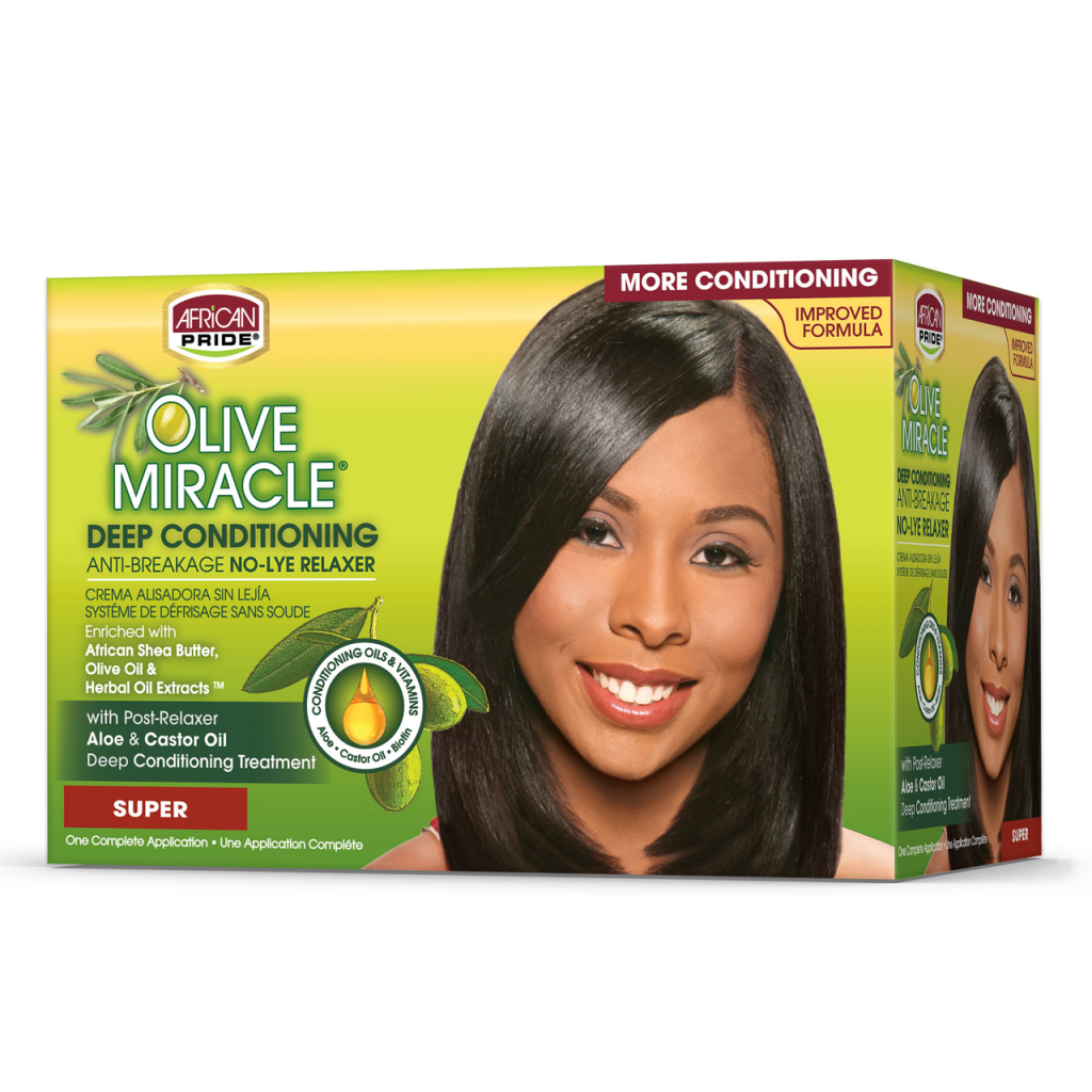 African Pride Olive Miracle No -Lye Relaxer Super 1 Touch-Up