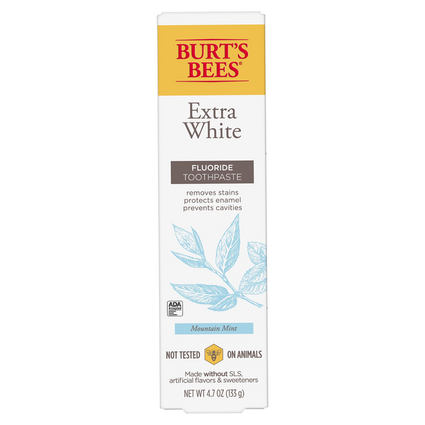 Burts Bees Toothpaste Extra White 4.7oz Mountain Mint