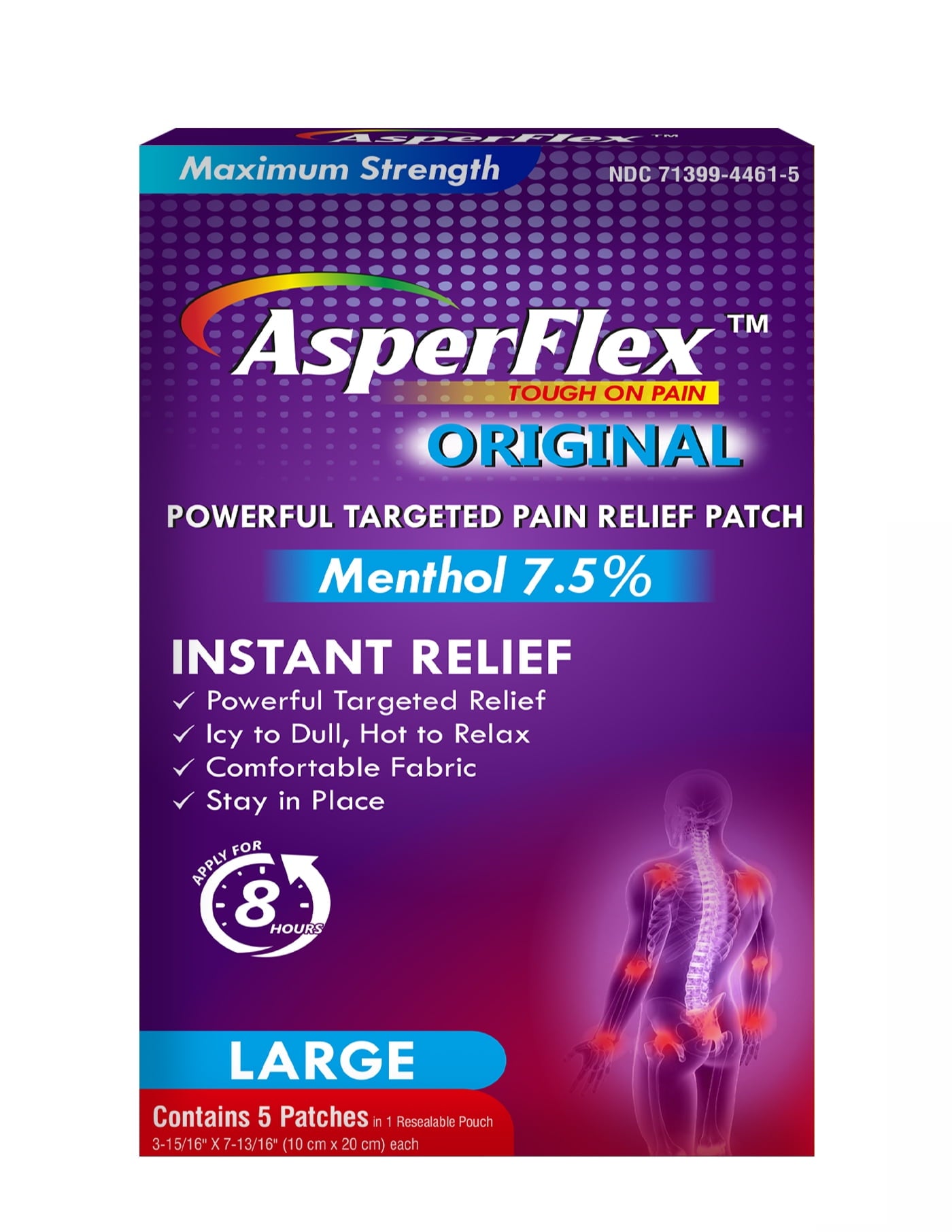 ASPERFLEX MENTHOL 7.5% PAT 5
