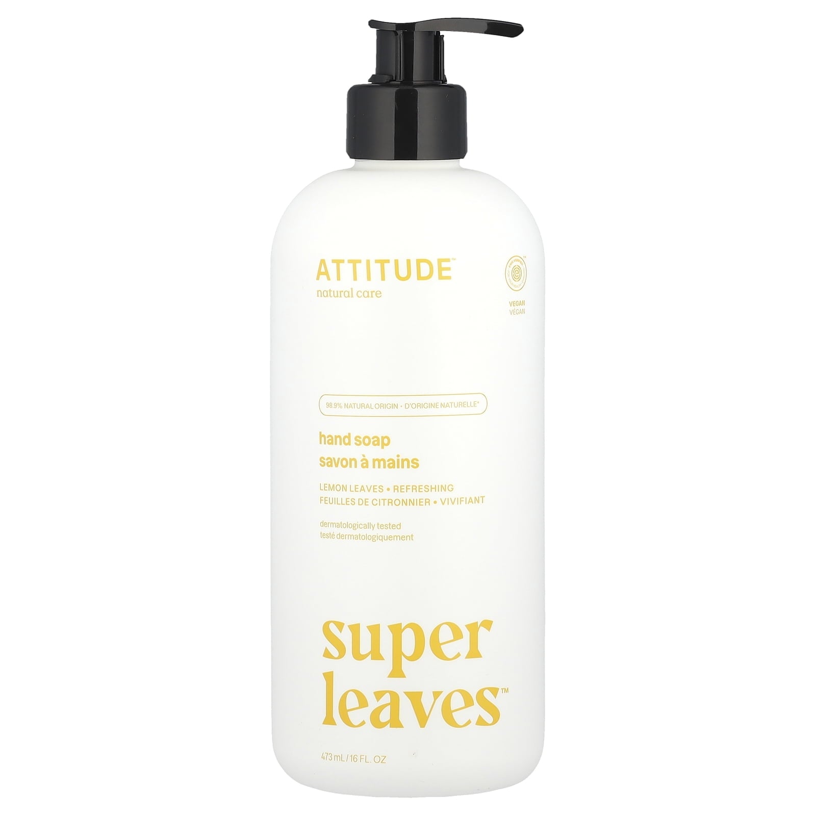 ATTITUDE HAND SOAP,LEMON LEAVES