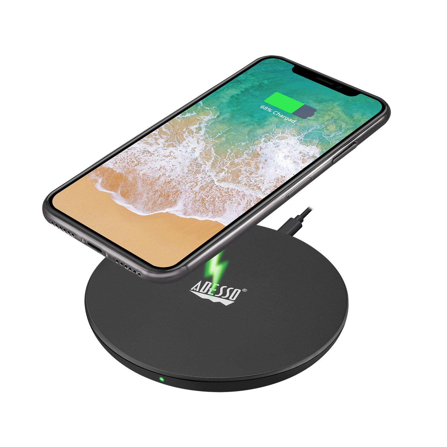 Adesso 10W Qi-Certified Wireless Charger