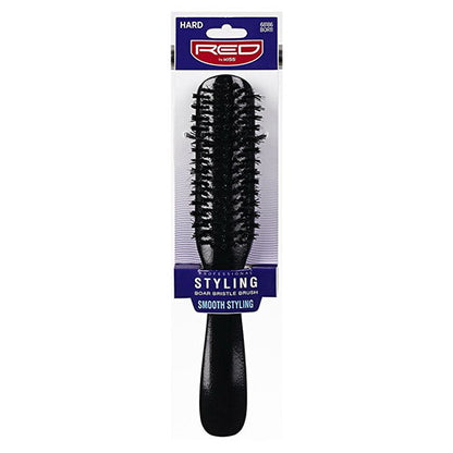 Kiss Red Brush Styling Bristles (6in) Boar (Hard)
