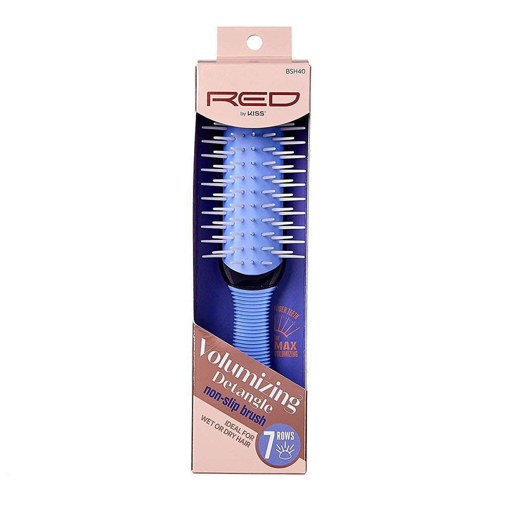 Kiss Red Brush Volumizing Detangle 7 Rows Non-Slip
