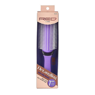 Kiss Red Brush Volumizing Detangle 7 Rows Non-Slip