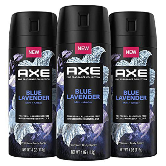 AXE BODY SPRAY BLUE LAVENDER AER 4OZ