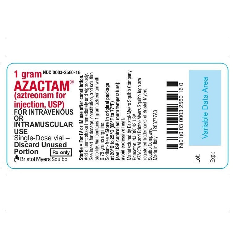 AZACTAM PR 1GM 10