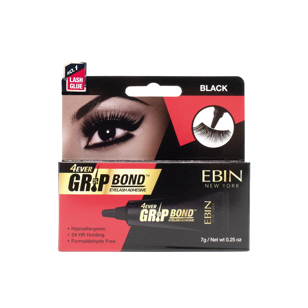 EBIN NEW YORK Grip Bond Latex-Free Lash Adhesive With Silicone Applicator - White