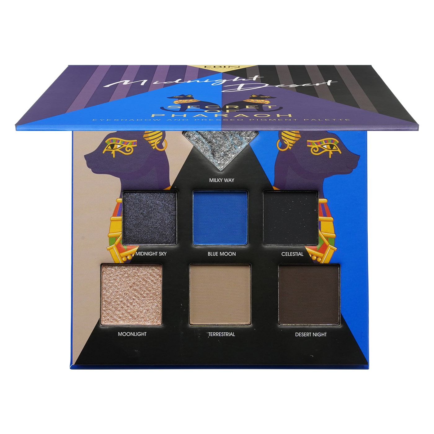 EBIN NEW YORK Secret of Pharaoh 7 Shades Eyeshadow Palette - Midnight Desert