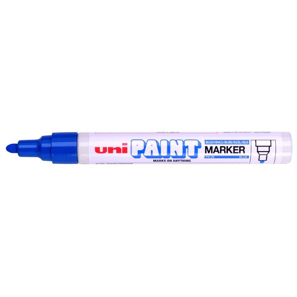uni-ball uni-Paint Oil Based Medium Line Marker - Blue, 12 count