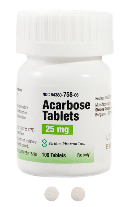ACARBOSE TB 25MG 100