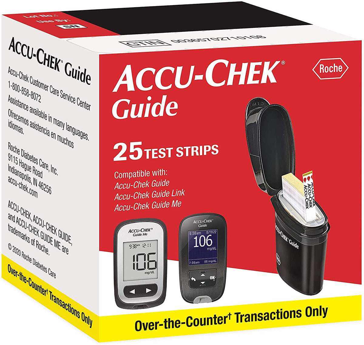 ACCU-CHEK GUIDE TEST STRIPS 25CT