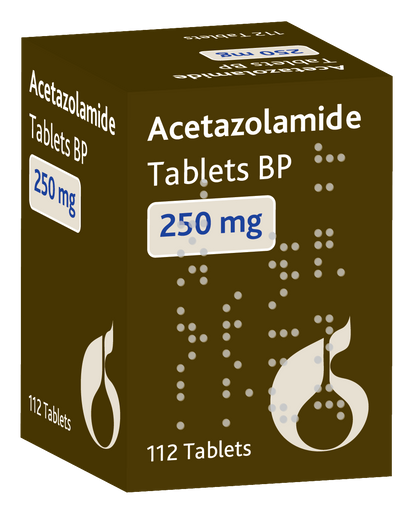 ACETAZOLAMIDE TB 250MG 100