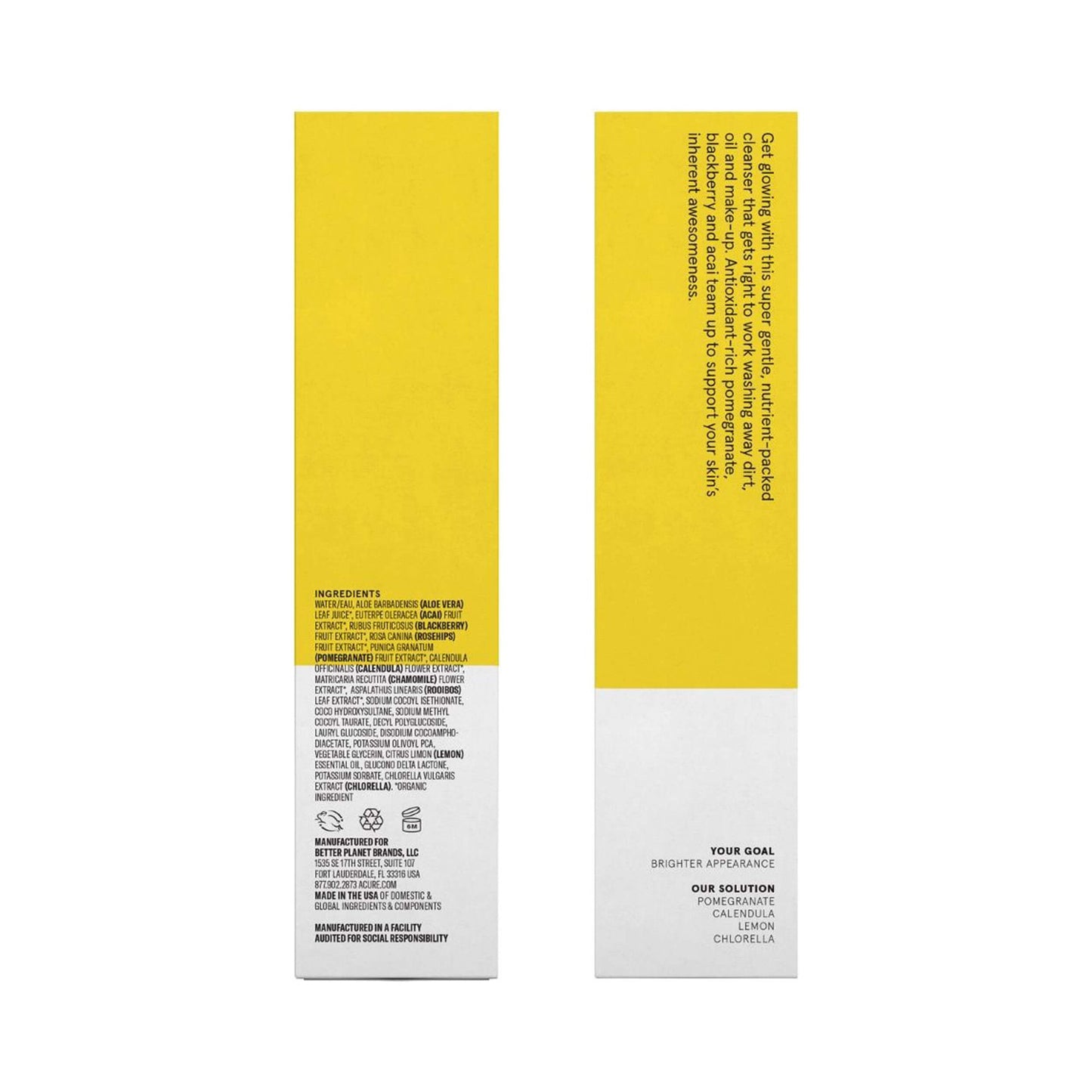 ACURE GEL,BRIGHTENING CLEANSING