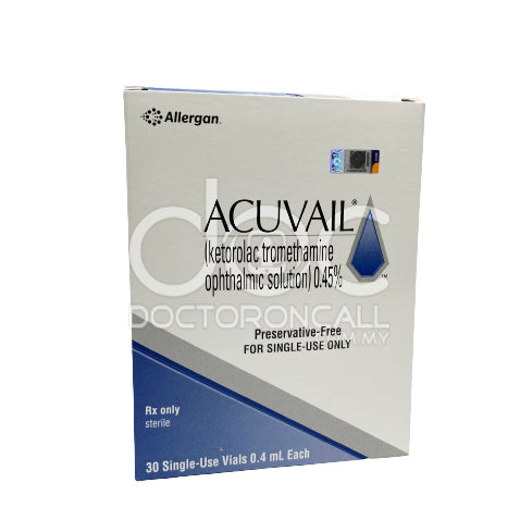 ACUVAIL DR 0.45% 30X0.4ML OPTH PF