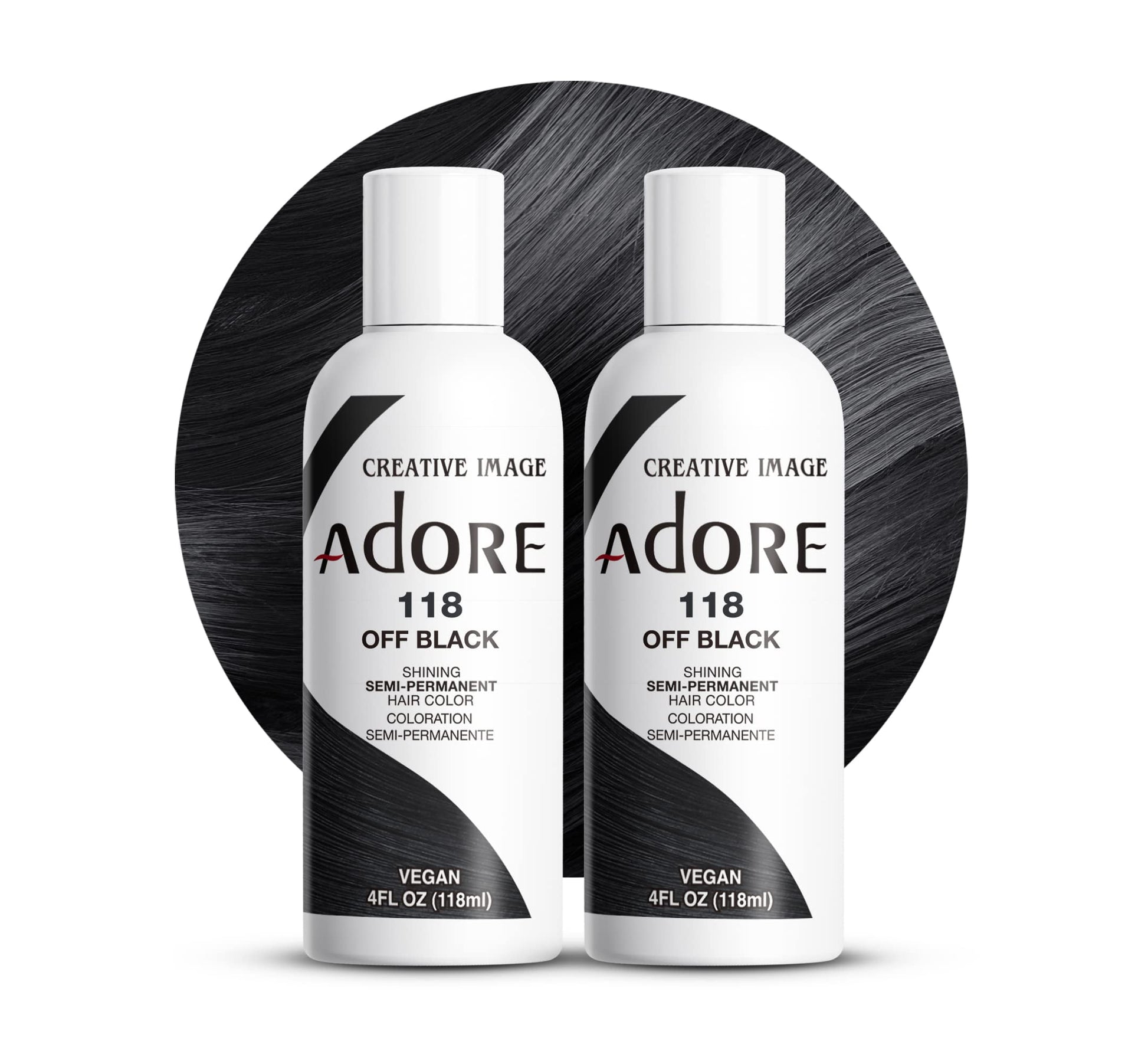 ADORE SEMI H/C 118 OFF BLACK 4Z