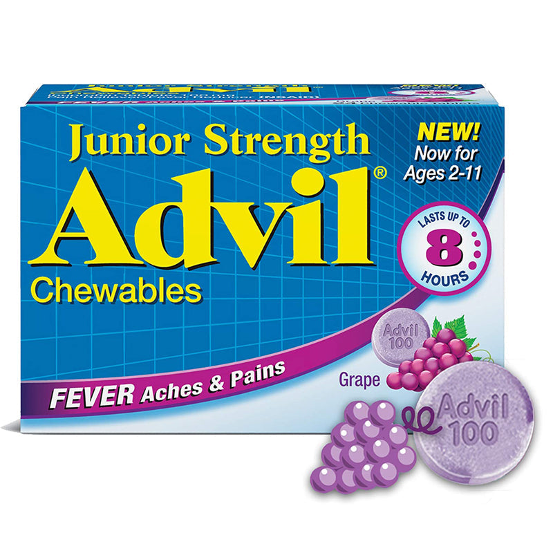 ADVIL JUNIOR STRN CW 100MG 24 GRP