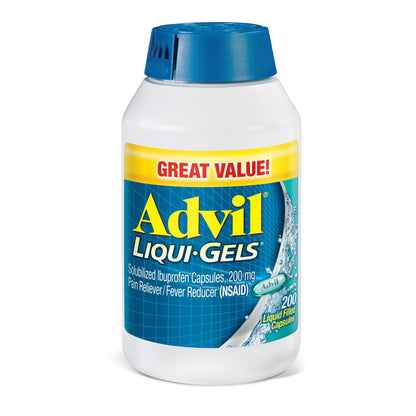 Advil Liqui-Gels Solubilized Ibuprofen Capsules, 4 Liquid Filled Tablets