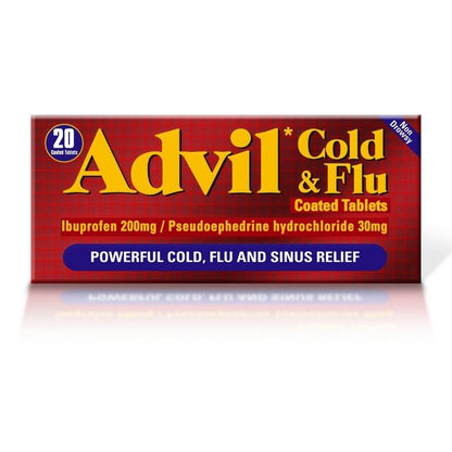 ADVIL MULTI-SYMPTOM COLD&FLU TAB 20CT