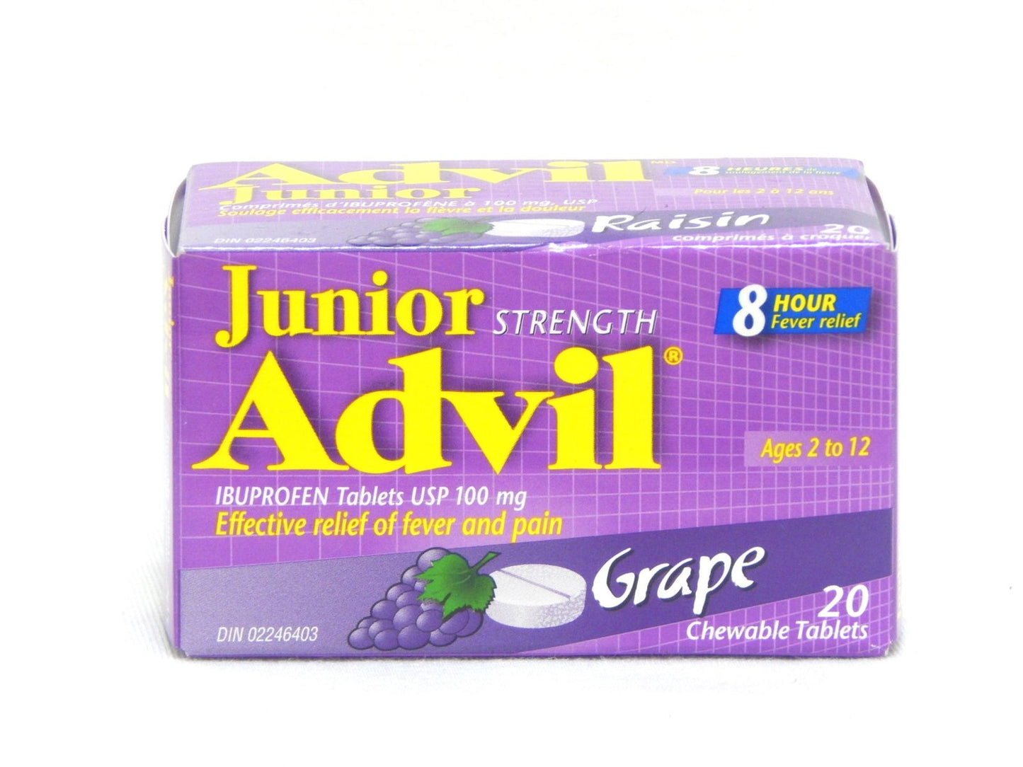 ADVIL JR CHEWTAB GRAPE 24CT