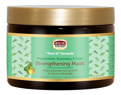 African Pride Feel It Formula Strengthening Mask 12oz Jar