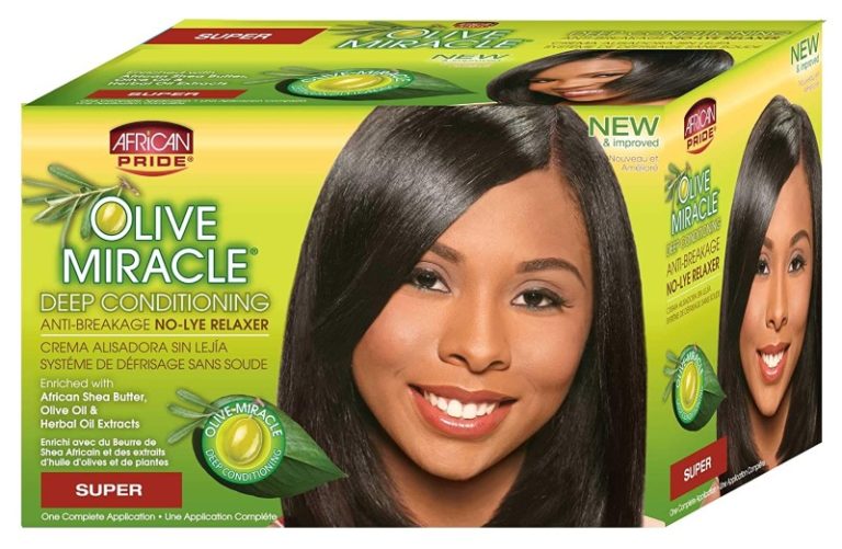 African Pride Olive Miracle No -Lye Relaxer Super
