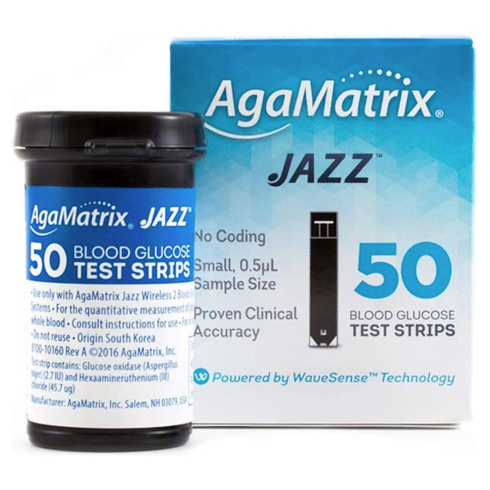 AGAMATRIX JAZZ BL GLUC TST SI 50