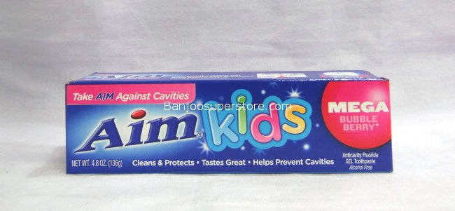 Aim Kids Toothpaste Mega Bubble Berry 4.4oz