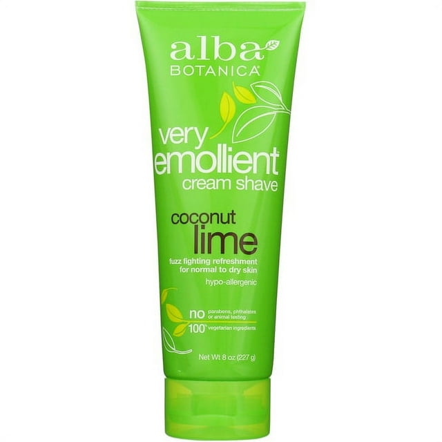 ALBA BOTANICA CREAM SHAVE,COCONUT LIME