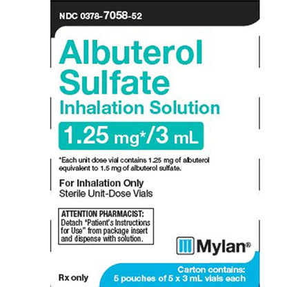 ALBUTEROL SULF AH 1.25MG 25X3MLUD