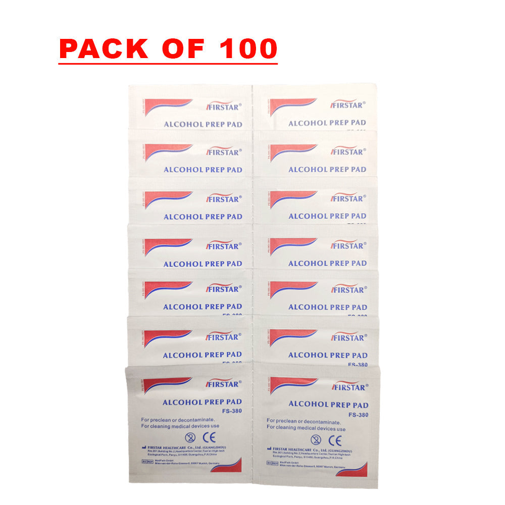 ALCOHOL PREP PADS 70% 100 STERILE