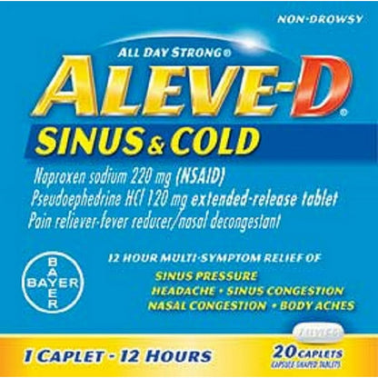 ALEVE-D SN/C TB 120-220MG 20 12H