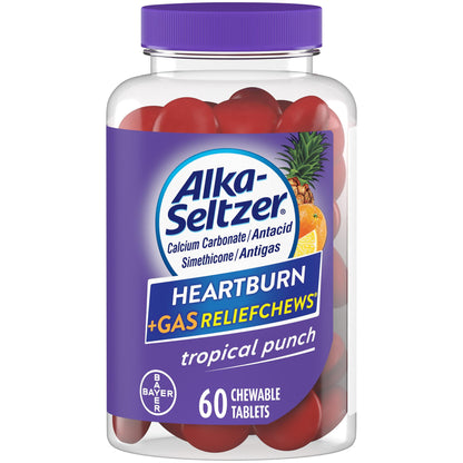 ALKA-SELTZER HB GAS RLF TROP CHEWS 60CT