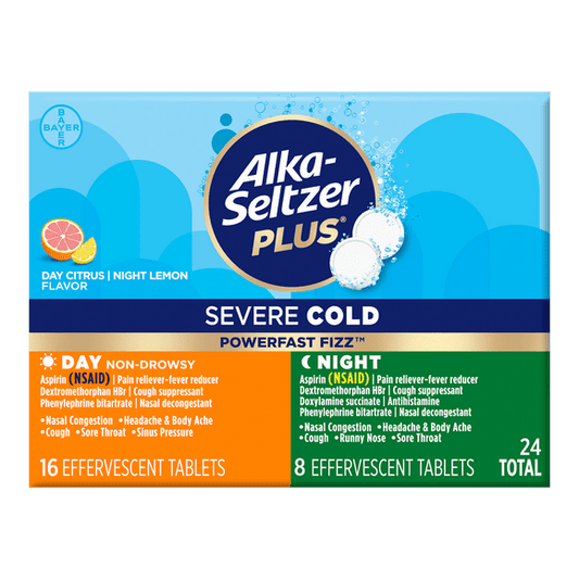 ALKA SELTZER+ COUGH&FLU ORANGE CHW 24CT