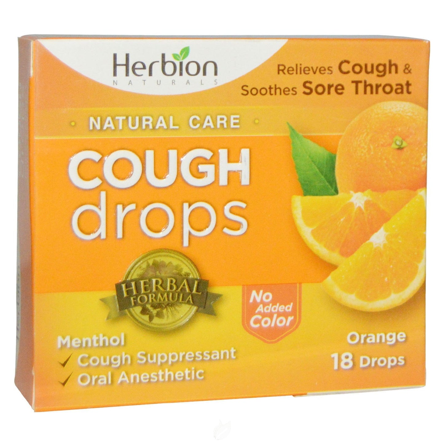 HN COUGH DROPS LZ 5.5MG 18 ORANGE