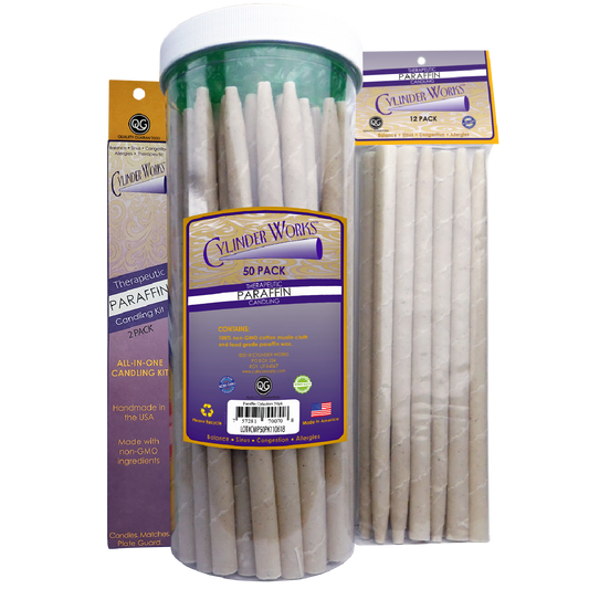 CYLINDER WORKS CANDLES,PARAFFIN,NATURAL