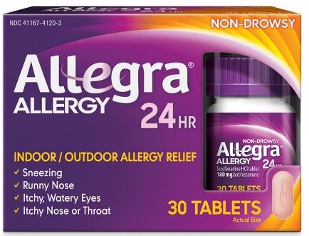 ALLEGRA OTC 24HR 180MG TABLET 70CT