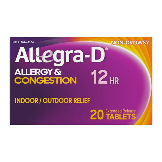 ALLEGRA D 12H TB 120-60MG 30
