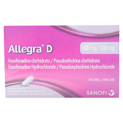 ALLEGRA D 12H TB120-60MG 10 ER ND