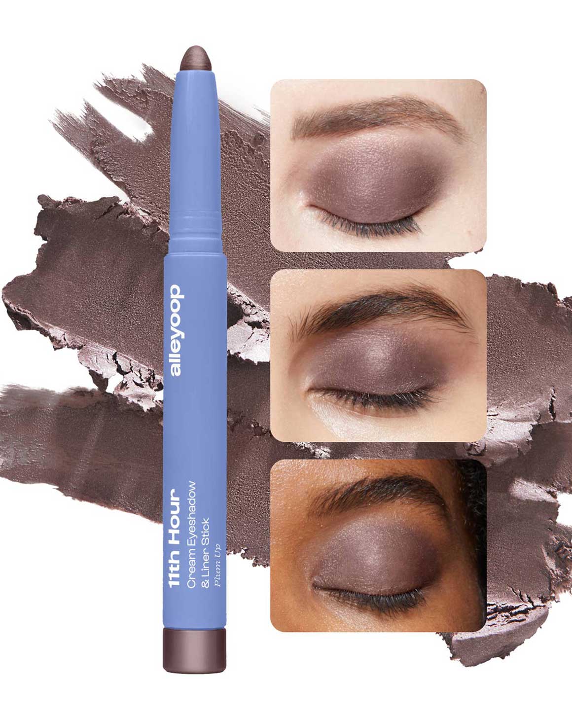 alleyoop 11th Hour Cream Eyeshadow & Liner Stick - Plum Up