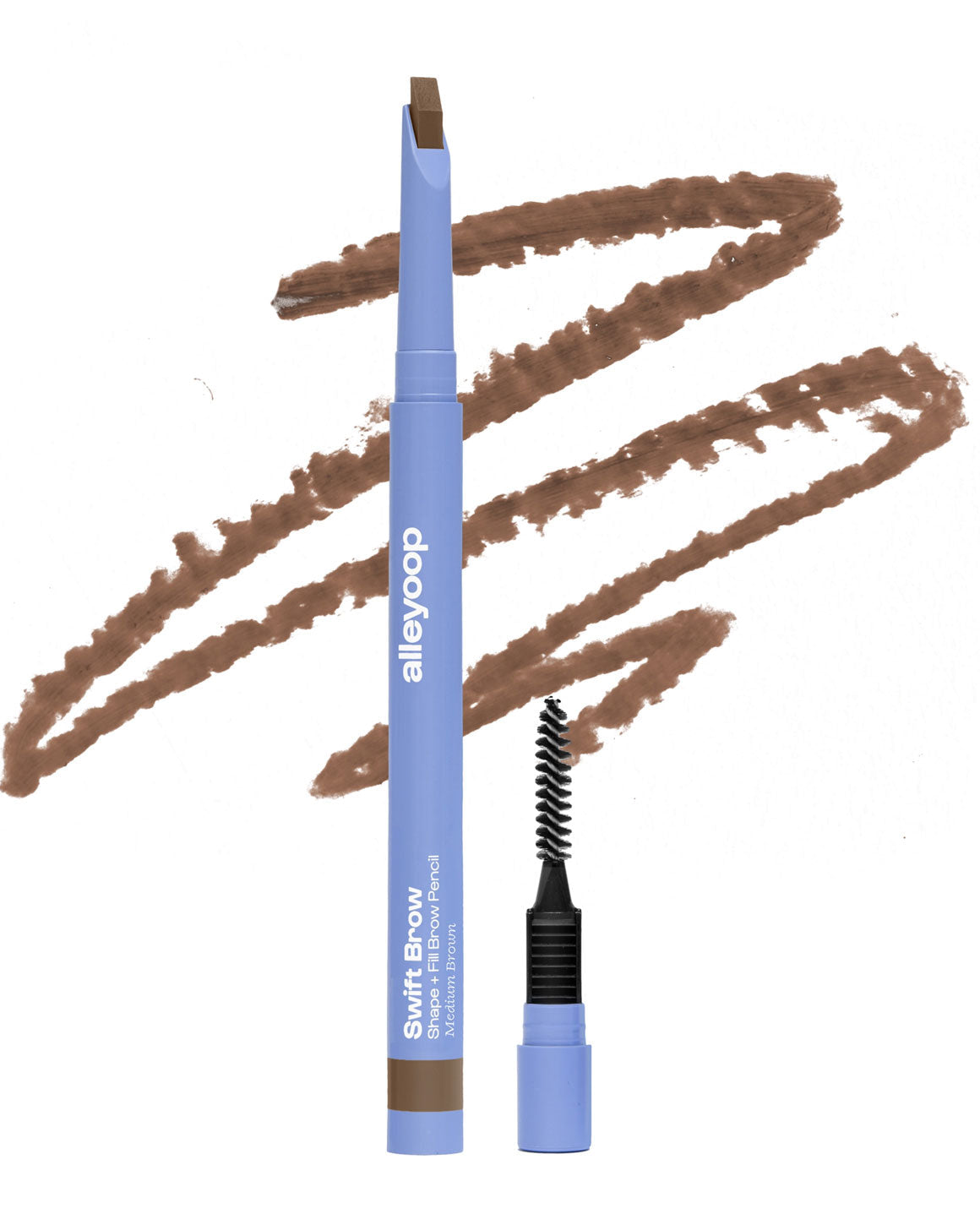 alleyoop Swift Brow Shape + Fill Brow Pencil - Medium Brown